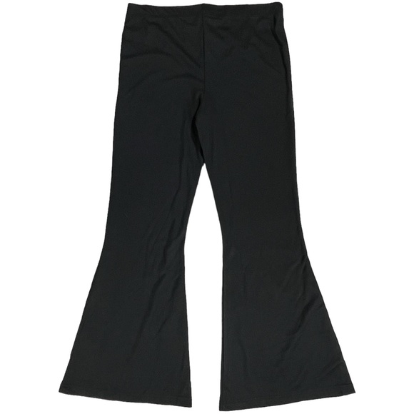 Wild Fable size Xl thick, comfy, soft, stretchy black bell bottoms leggings NWOT - Picture 4 of 9